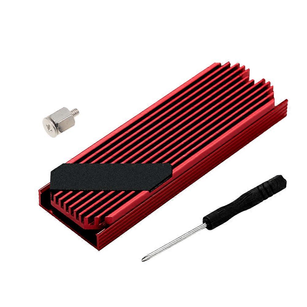 Heat Sink Ssd Aluminum Heating Sink M2 Ssd Cooler Internal Computer Component Cooling 73x25x05cm Square Anode Sandblasting Process 1Set