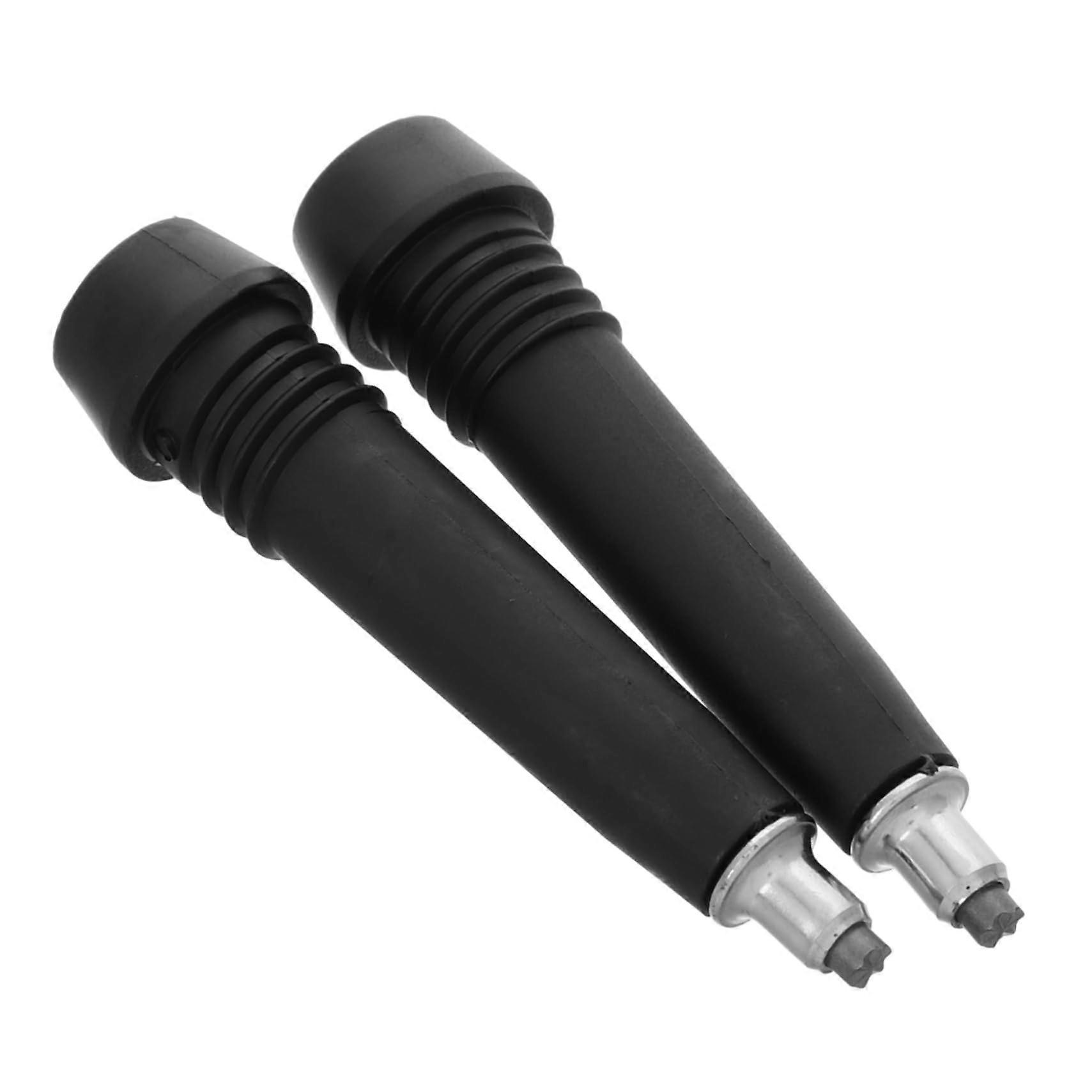 Trekking Stock Tips Set of 2 - Carbon Fiber Hiking Pole Tips, Compatible Replacement Ferrules for Walking Sticks