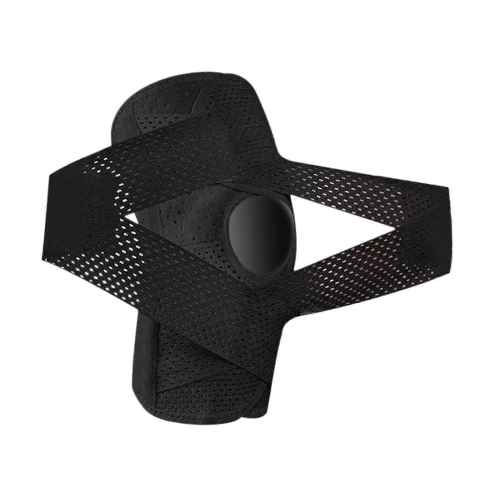 Knee Brace for Running and Football Training, Adjustable Knee Pad Protector, Breathable Material for Cycling, Black Color
