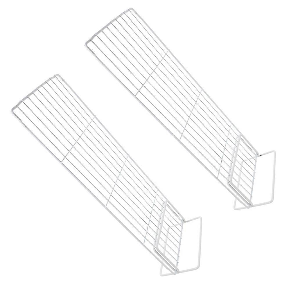 Fridge Separator Metal Freezer Partition Iron Organizer For Refrigerator Household Use Space Optimization 2 Sets