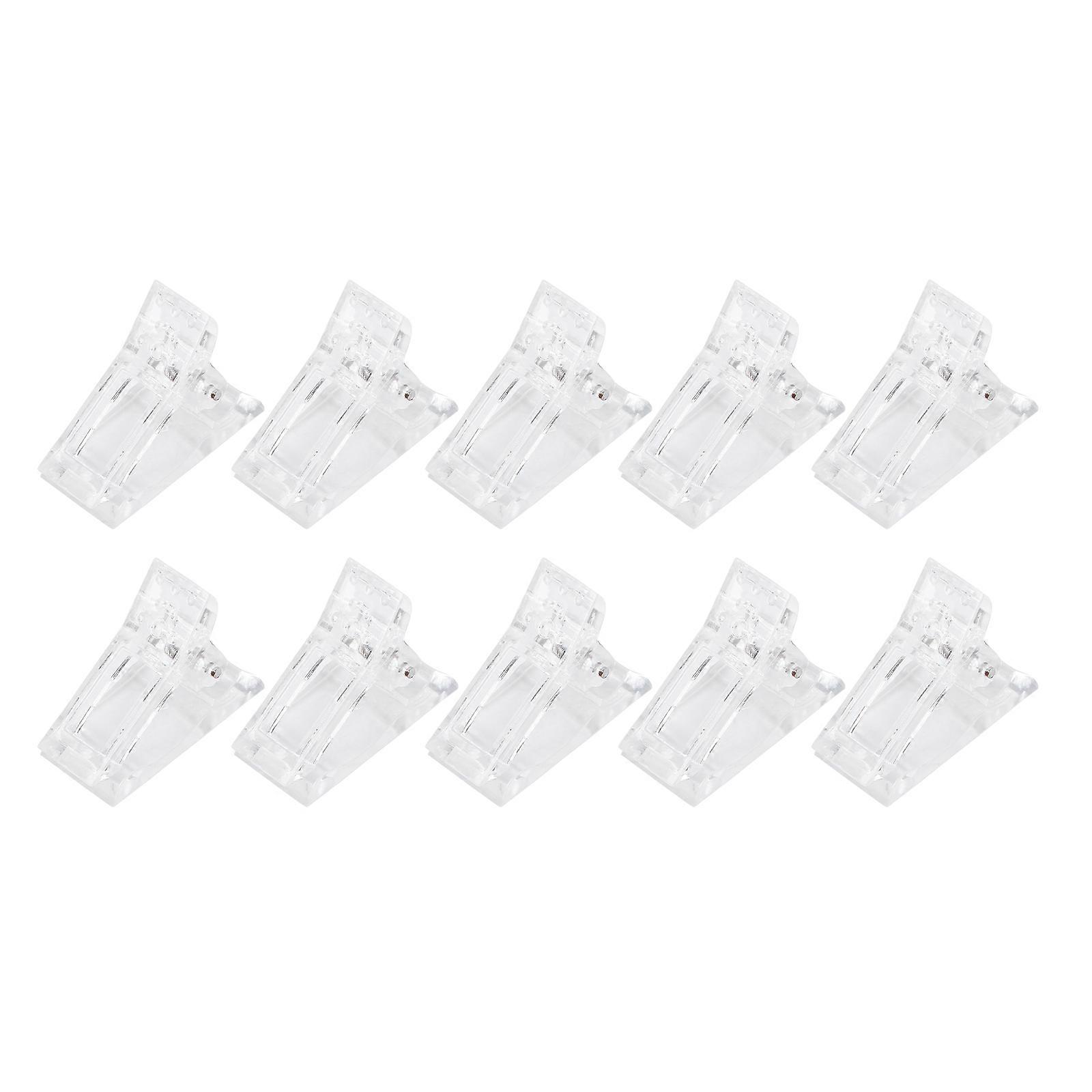 Manicure Clamps Nail Pinching Clips Plastic 3.5X3cm For Nail Salon 10Pcs