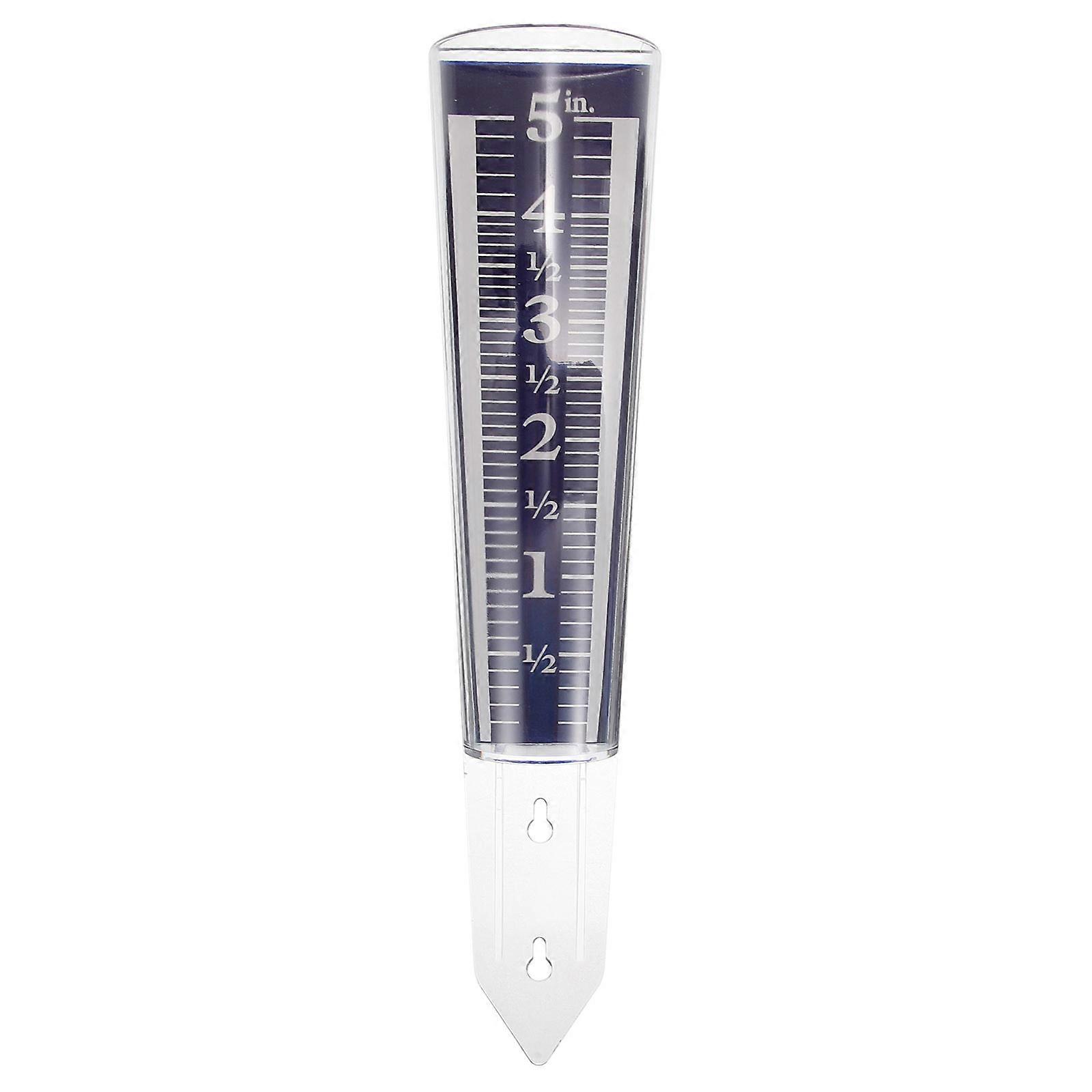 Precise Rain Gauge Transparent Tube Outdoor Garden Measurement Tool 1Set