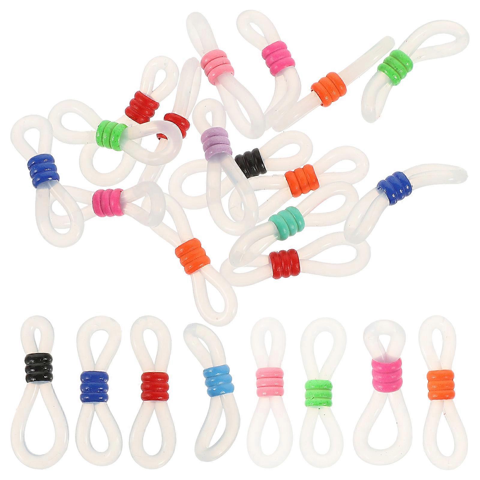 Eyeglass Chain Connector Anti Lost Circular Coil Adjustable Eyeglass Holder Diy Accessories 60Pcs