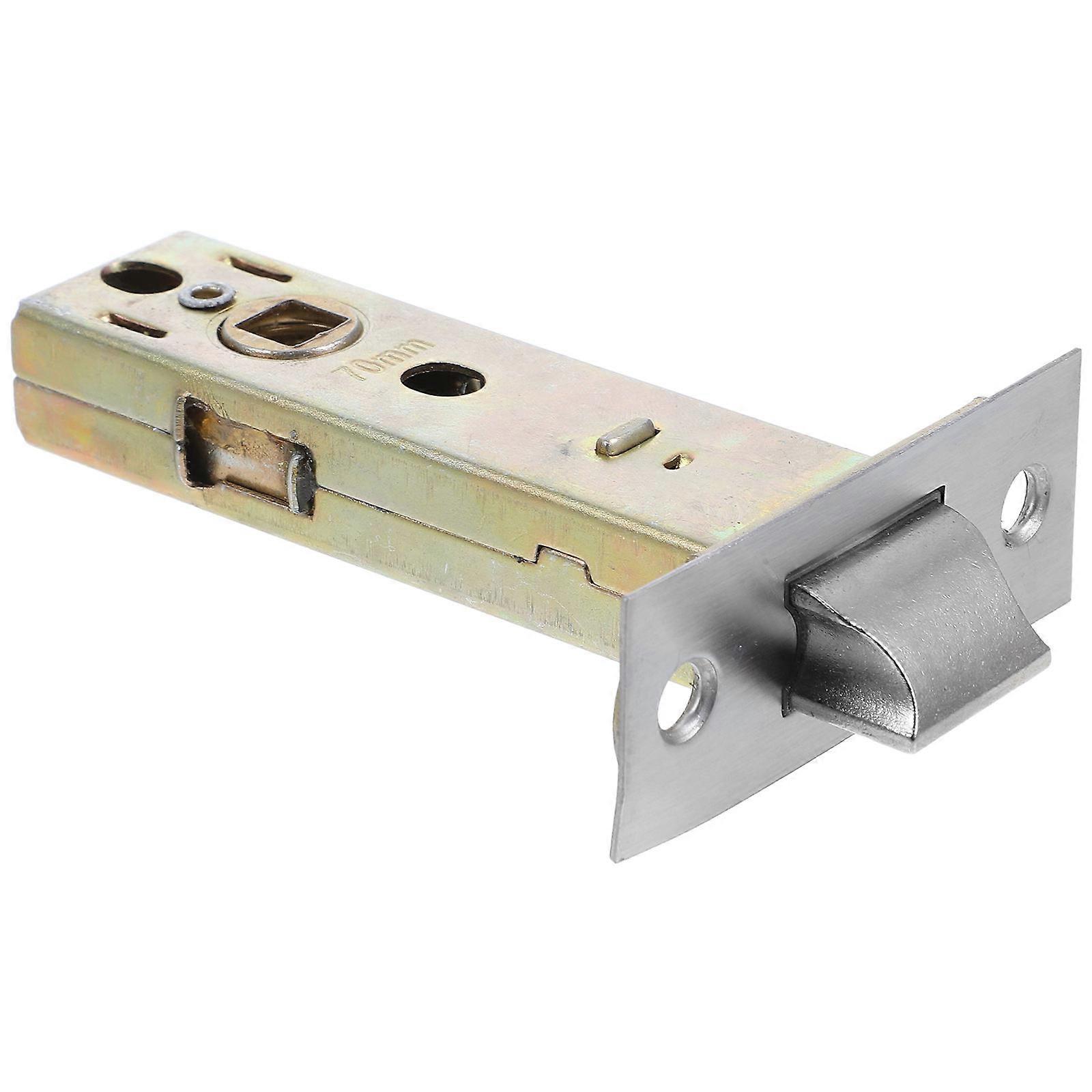 Stainless Steel Tubular Mortice Latch for Interior Doors – Durable Metal Door Lock Bolt with Screws for Easy Installation and Enhanced Security