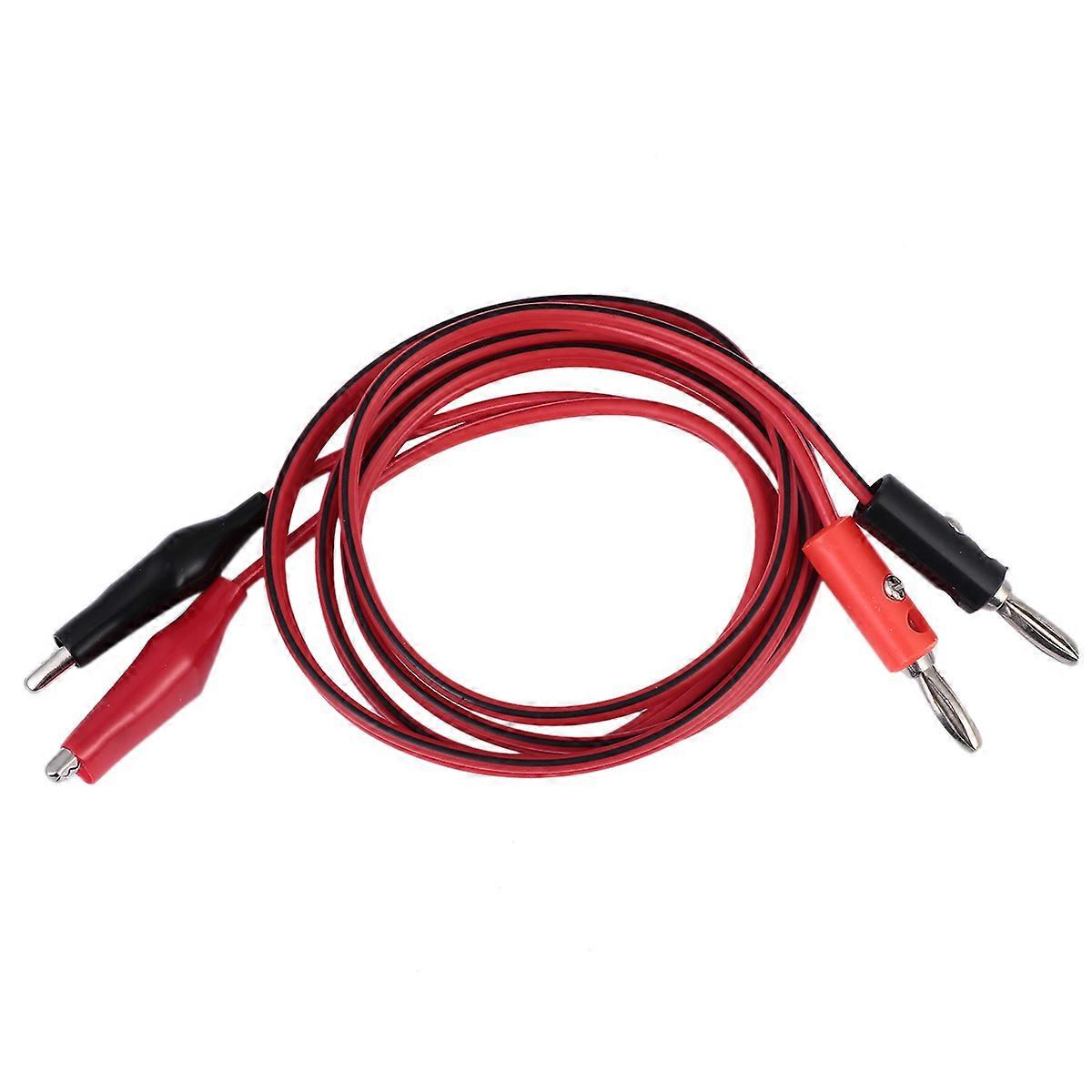 Test Leads Kit Banana Plug to Clip Test Probe Lead Electrical Testing Copper 5Set