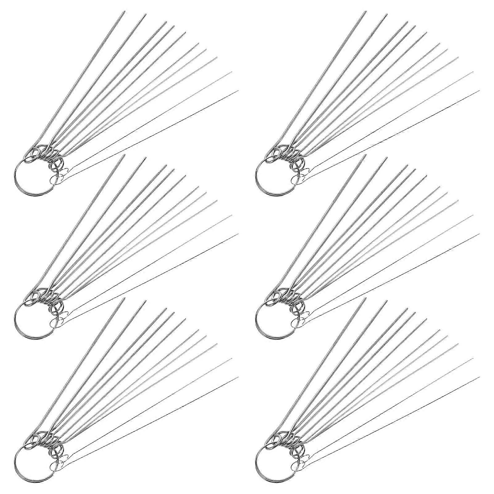 Torch Tip Cleaner Motorcycle Cleaner Tool Conductive Welding Precision Silver Color 10.50X1.80X0.70CM 6Pcs