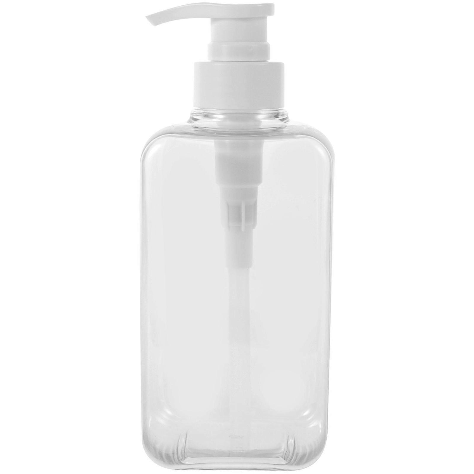 450ml Empty Soap Pump Bottle Refillable Travel Soap Container Shampoo Dispenser(Clear)