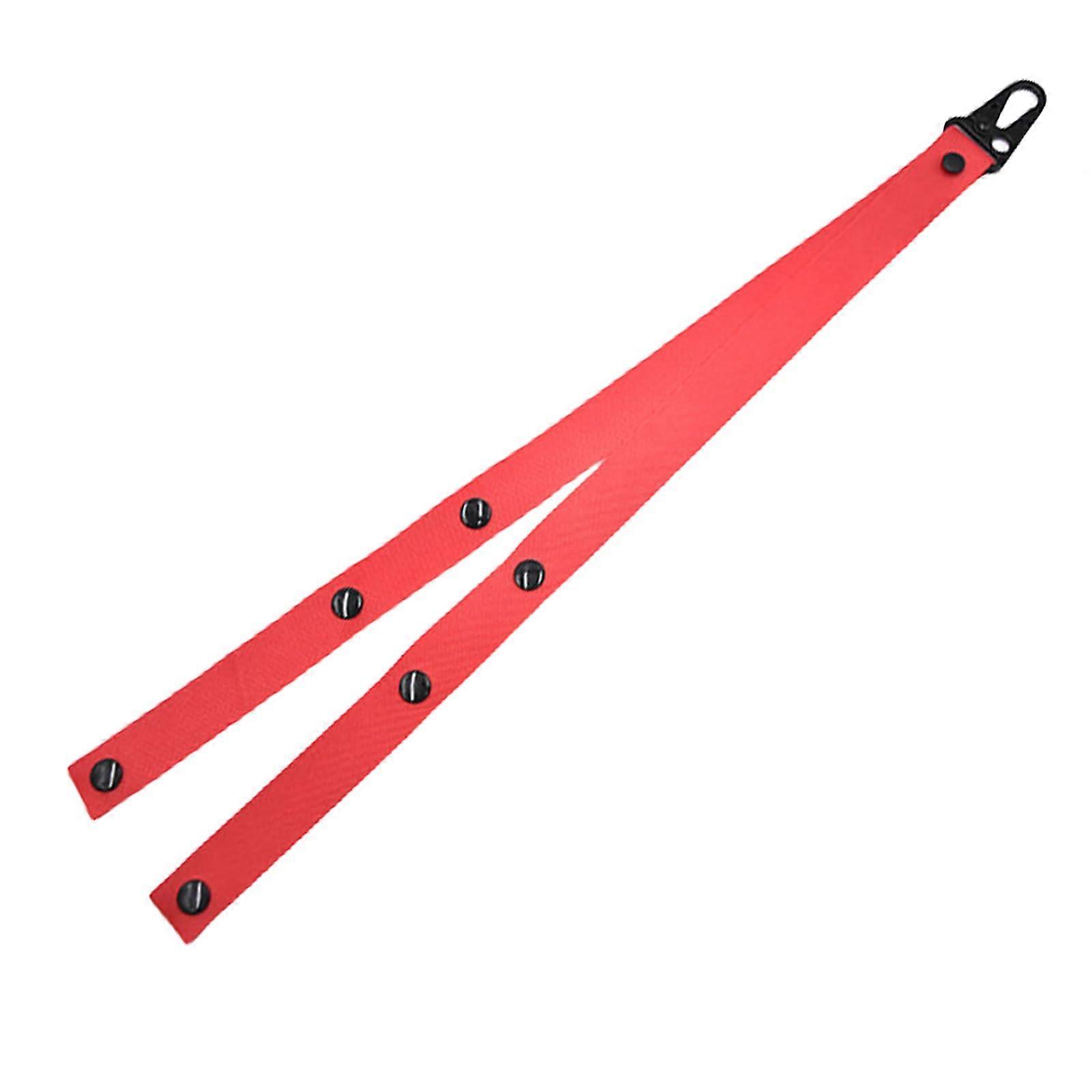 Adjustable Cheerleader Pom Pom Holder Strap with Buckles for Cheer Backpack Easy to Use Red Accessory