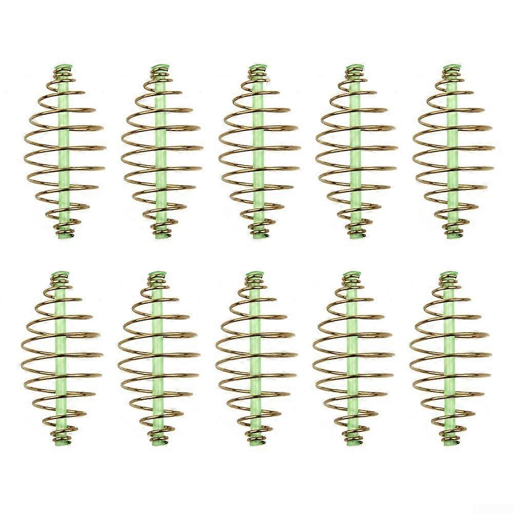 Complete set with 10 inline spring feeders for coarse carp fishing (4.5 cm)