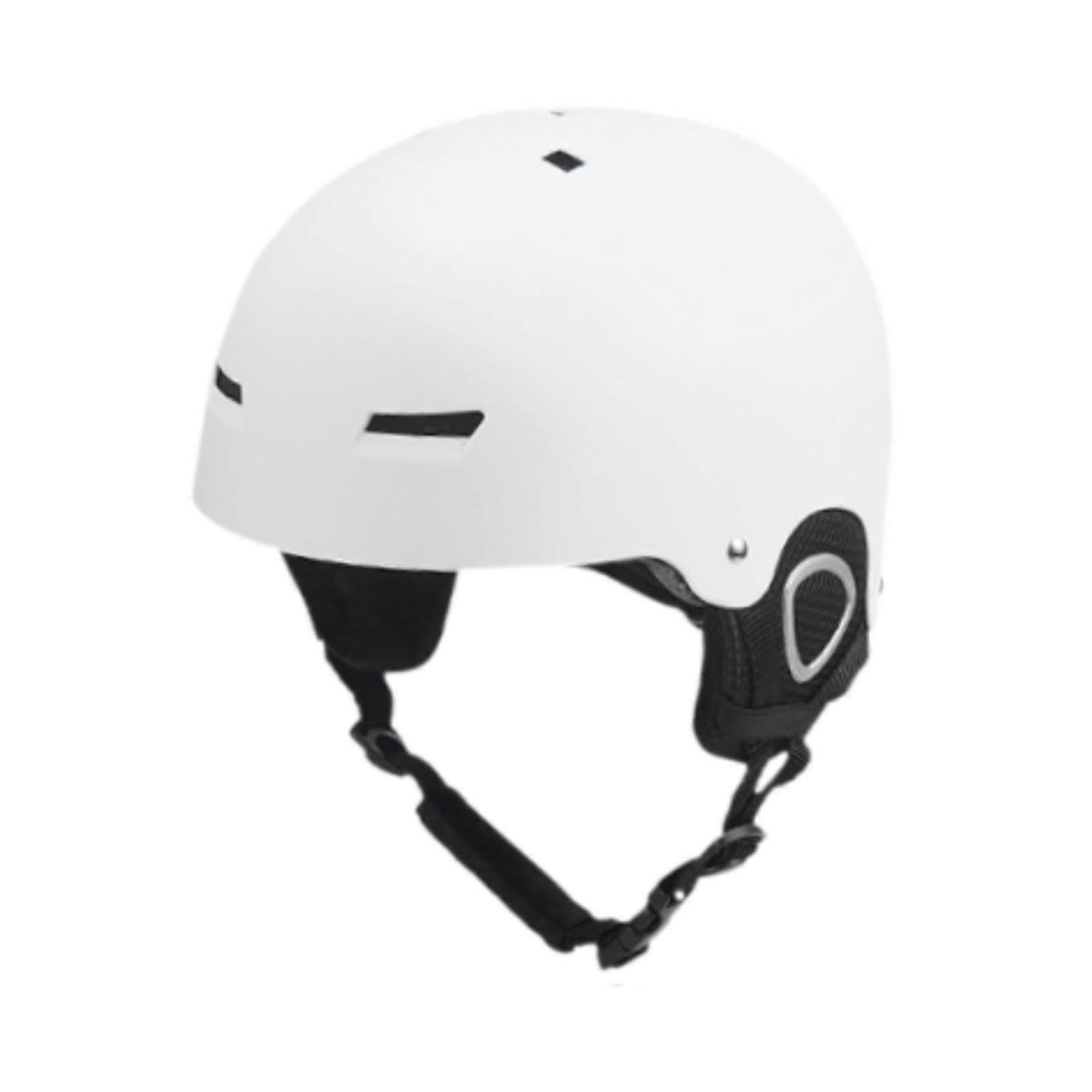 Ski Helmet Snow Helmet Sports Helmet Breathable Comfortable Snowboard Helmet Skateboard Helmet for Cycling Skateboard White M