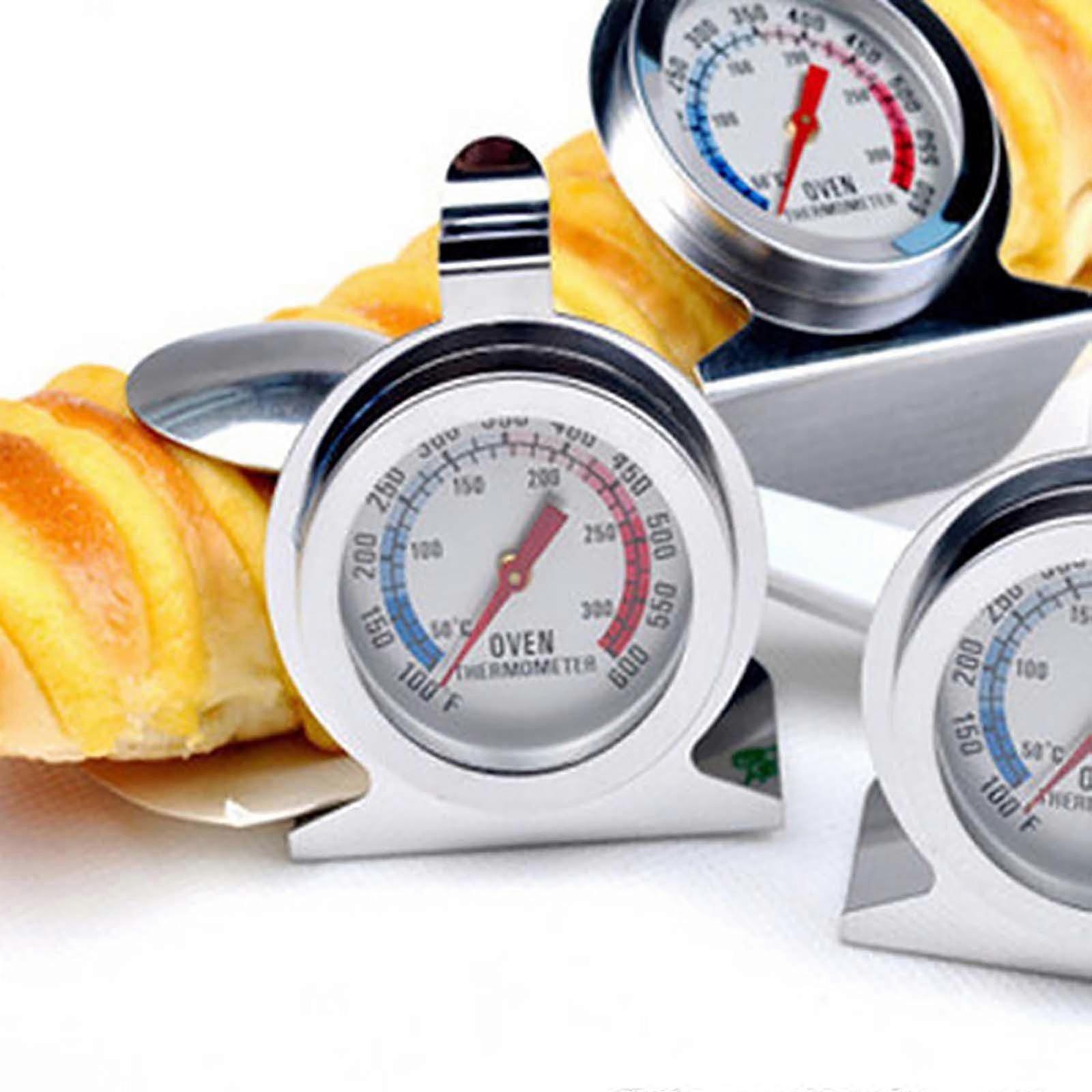 Oven Temperature Measuring Tool Stainless Steel Kitchen Temperature Measuring Tool Grill Temperature Measuring Tool with Hook Instant Read for Kitche