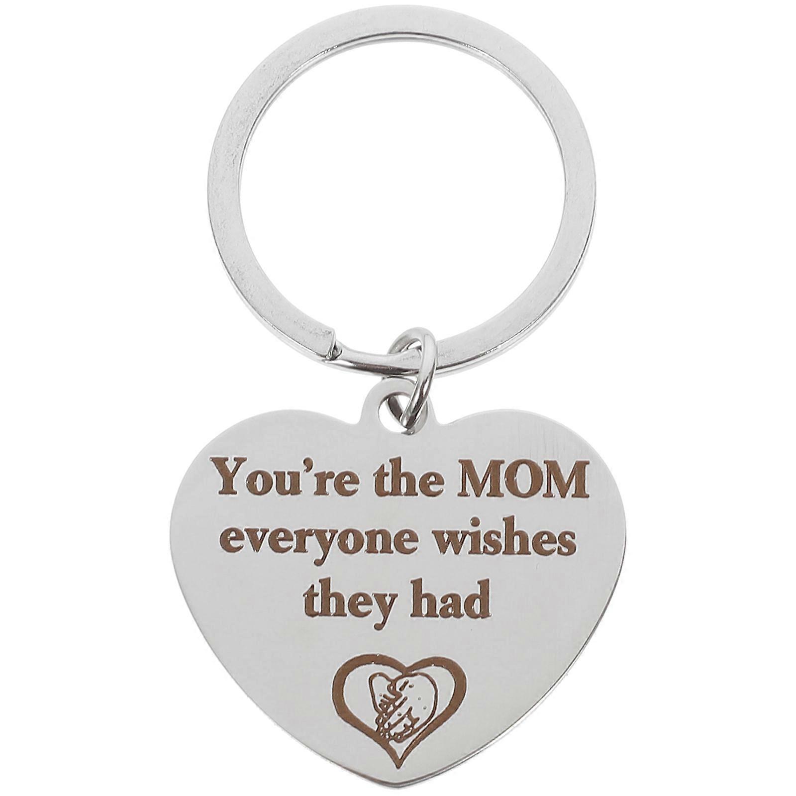 House Keyring Metal Keychain Delicate Design Adornment present For Mothers 3.40X3.30X0.40cm 1Piece