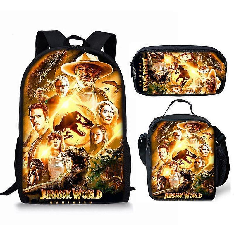 Student Backpack Three-piece Anime Cartoon Backpack
