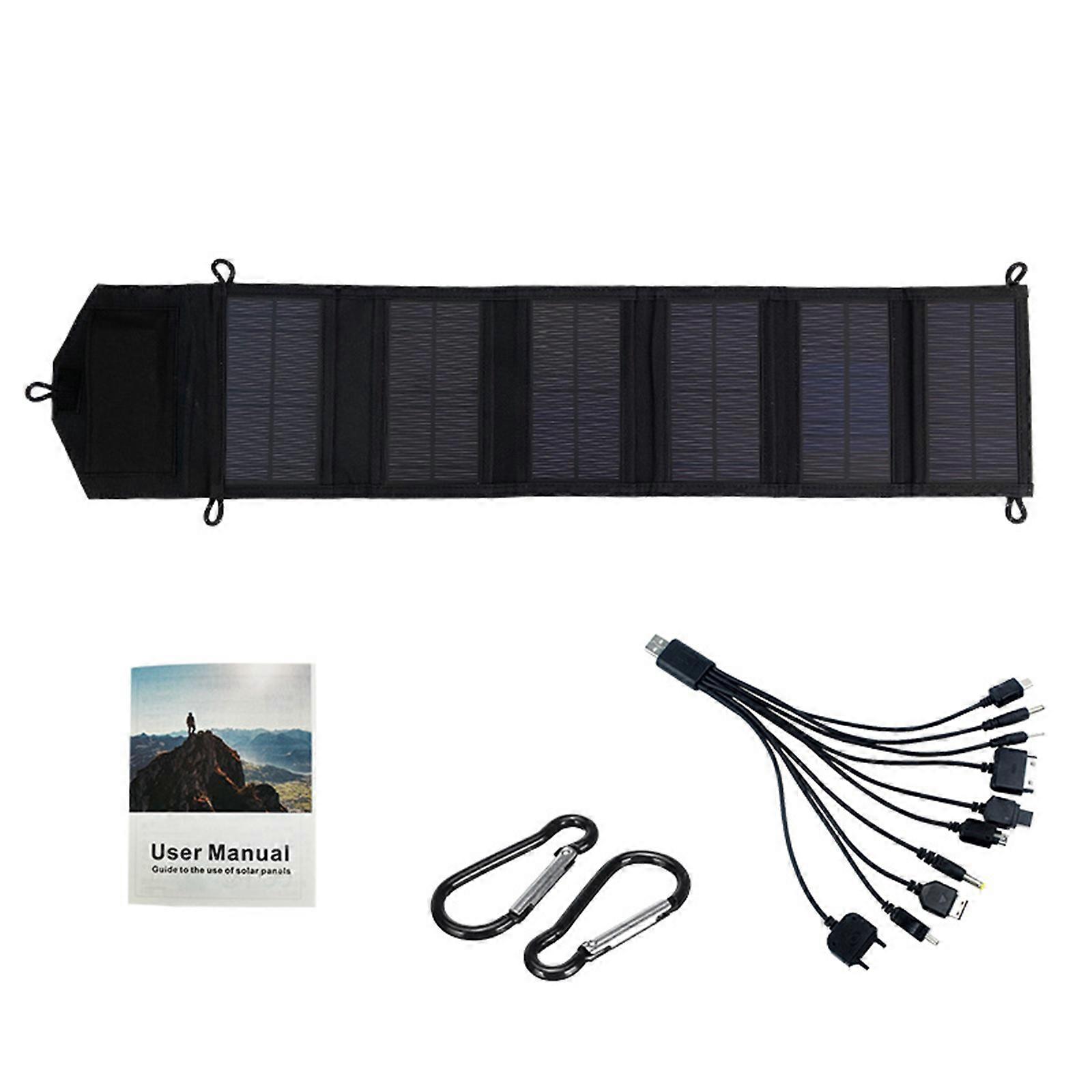 Efficient Solar Panel, 20W Portable & Foldable Charger, Waterproof & Durable, for Universal Device Compatibility, Perfect Companion for Outdoor