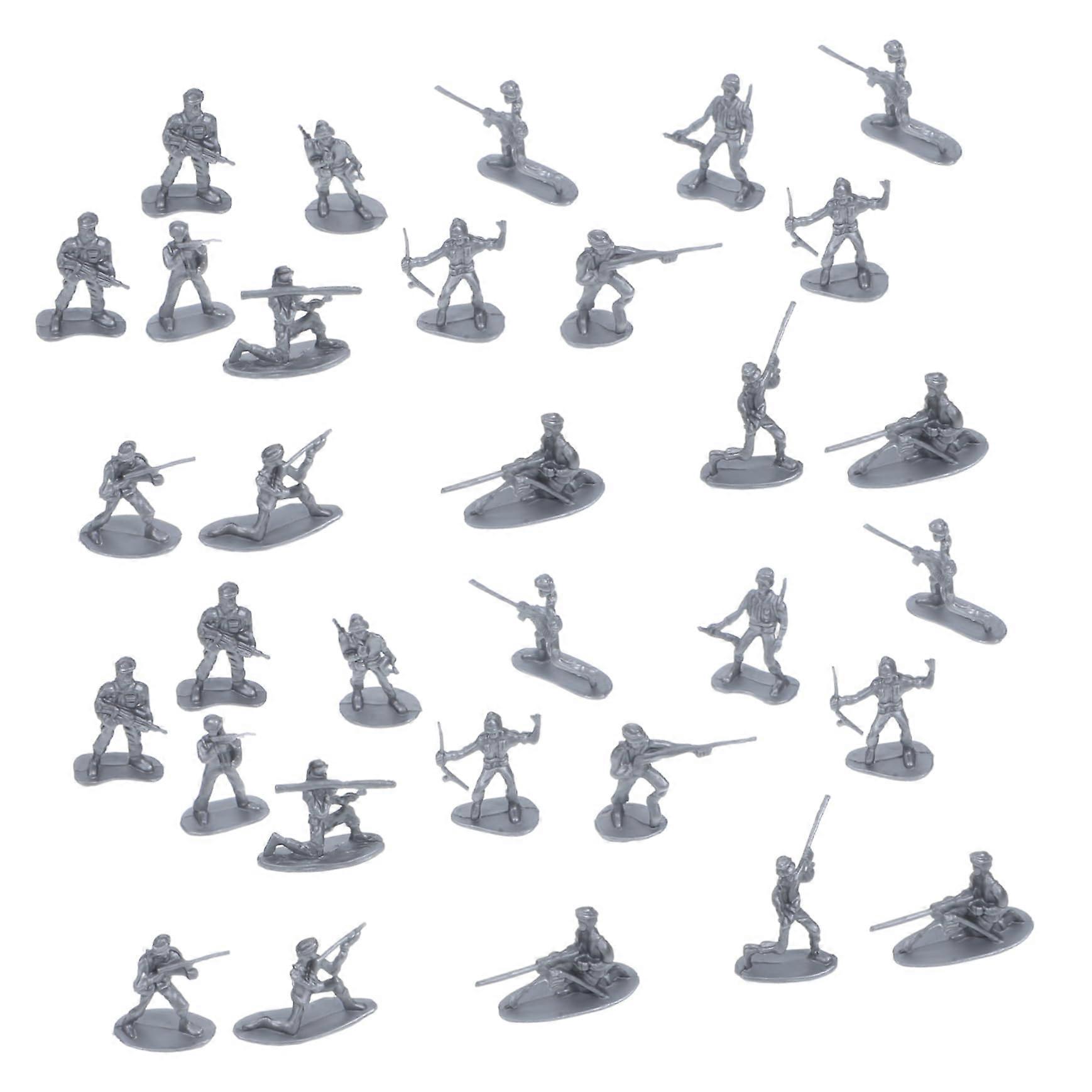 Mini Soldier Figures, 100-Piece Set of Miniature Action Figures for Table Decorations, School Projects, and Dollhouses