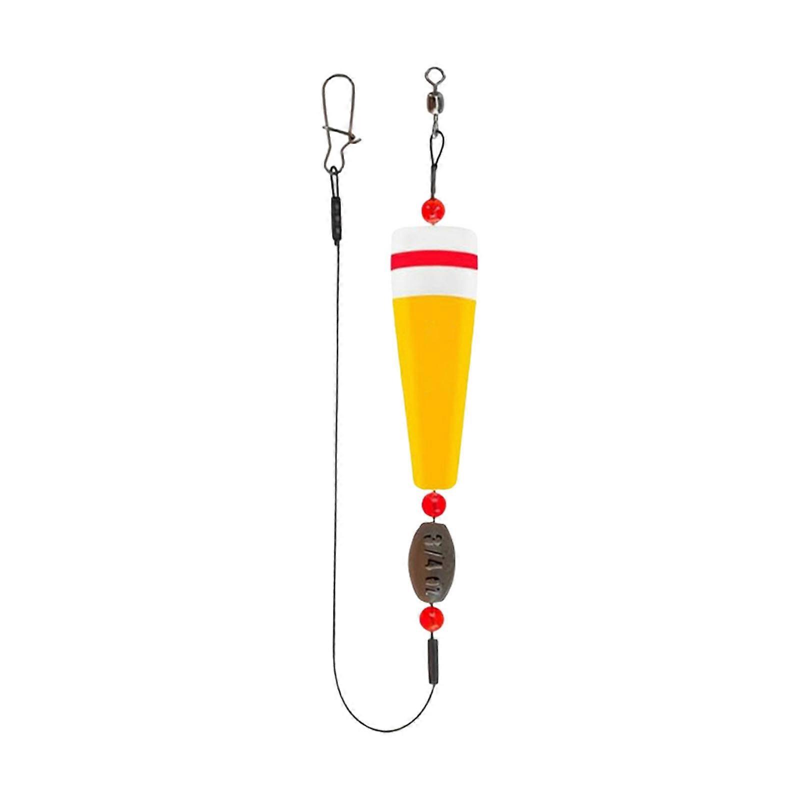 Weighted Fishing Float Buoys Fishing Popping Corks Float Bobbers Rig Fishing Float Buoys With Swivels Sinkers Enduring orange color