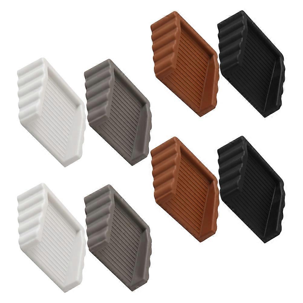 8pcs TPW Door Stopper Wedge for Floor Protection, Noise and Scratch Prevention, Portable Design for Home, Office, and Public Spaces