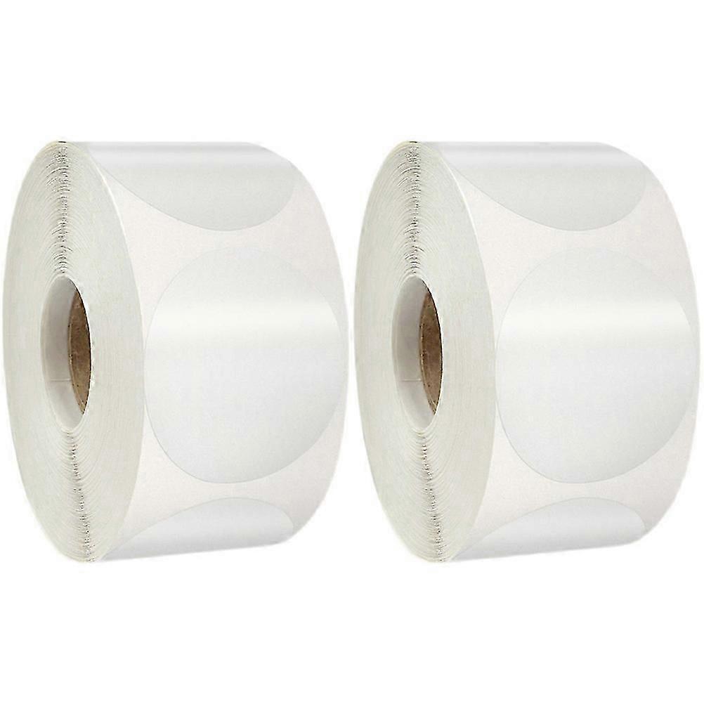 2 Rolls Clear Sticker 38mm Envelope Wafer Seal Sticker Self Adhesive Label