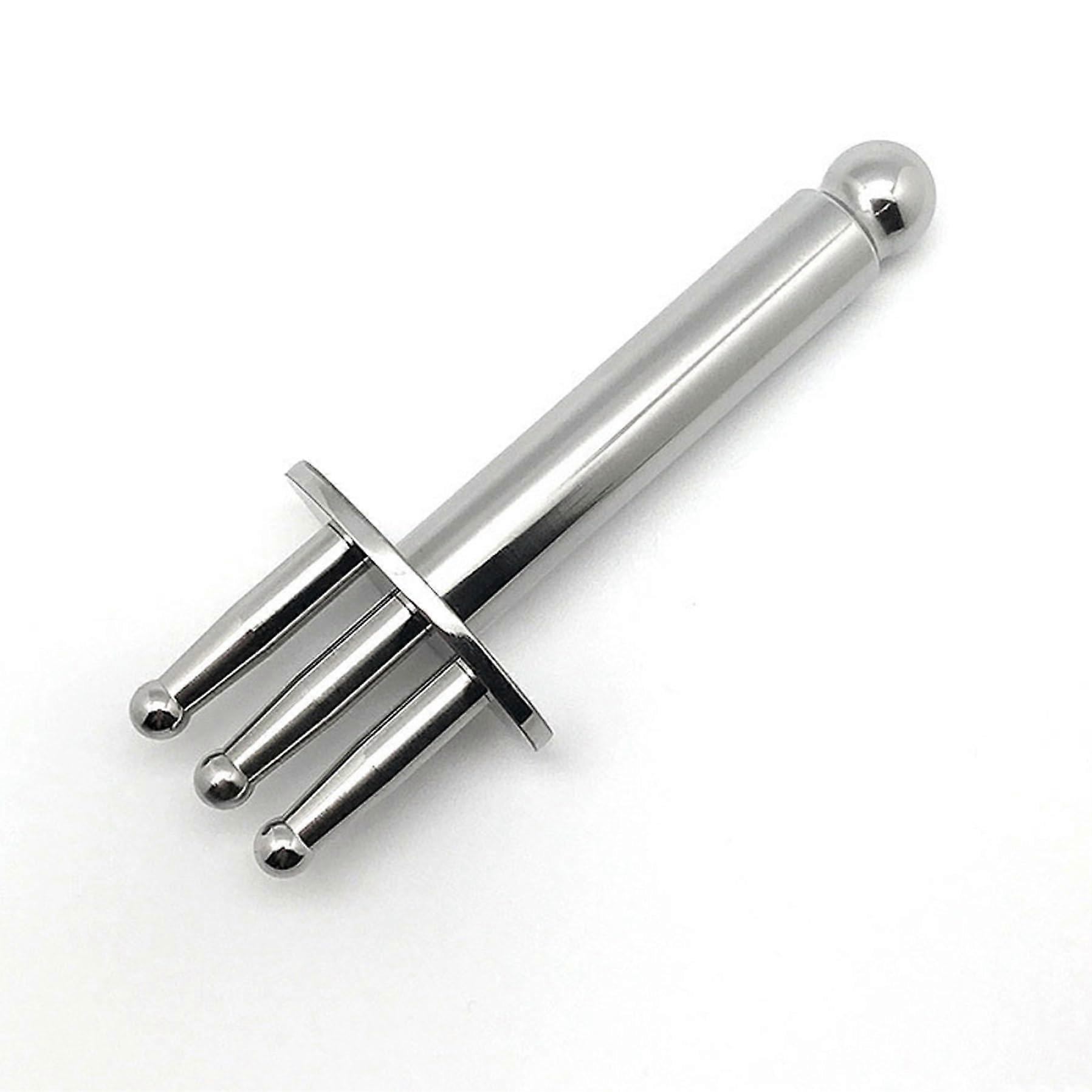 Magnets Magnetic Therapy Fork Massager, Acupuncture Pen, 3-Head Face Massager With Removable Fork For Home