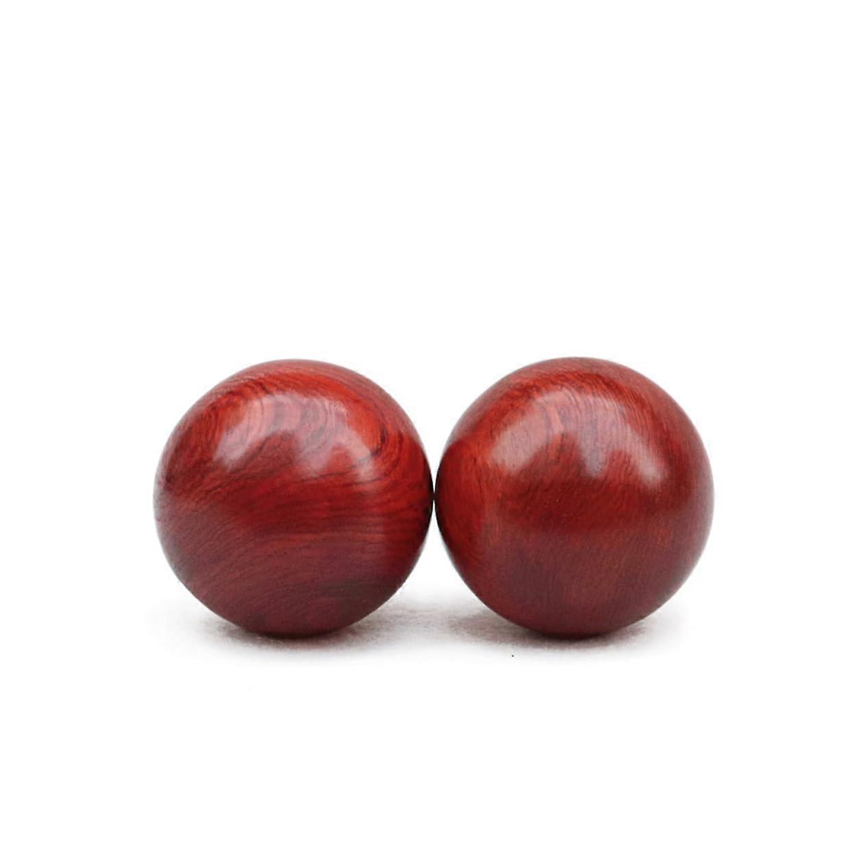 Wooden Handball Gymnastics Ball Set of 2 Small Yoga Balls for Fitness Training Muscle Stretching Exercises
