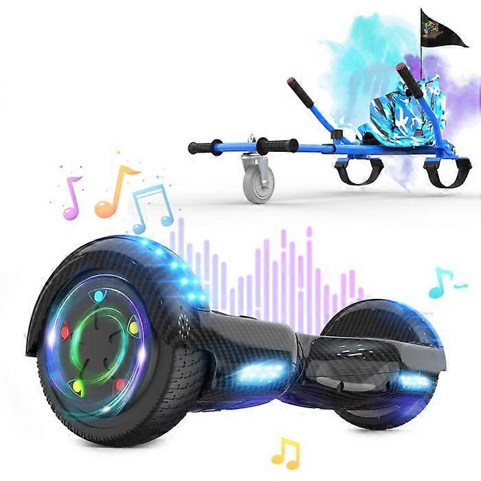 Zwarte Hoverboard en blauwe Hoverkart - RCB - Geweldig cadeau voor kinderen