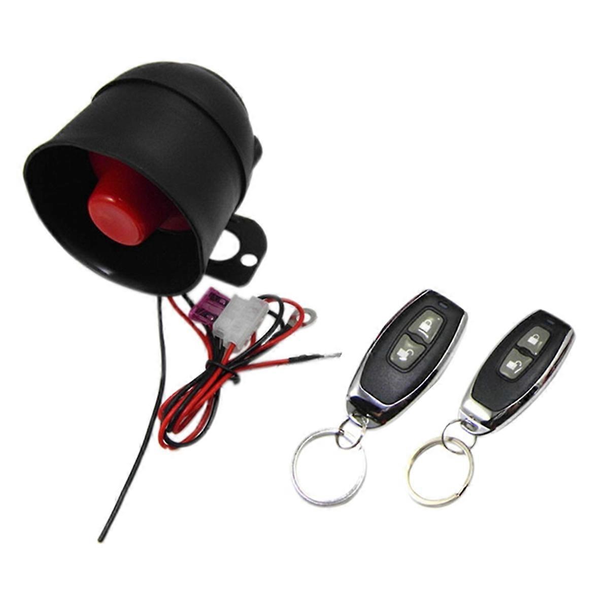 Universal Car Vehicle Security System Burglar Alarm Protection Anti-Theft System 2 Remote with Sire