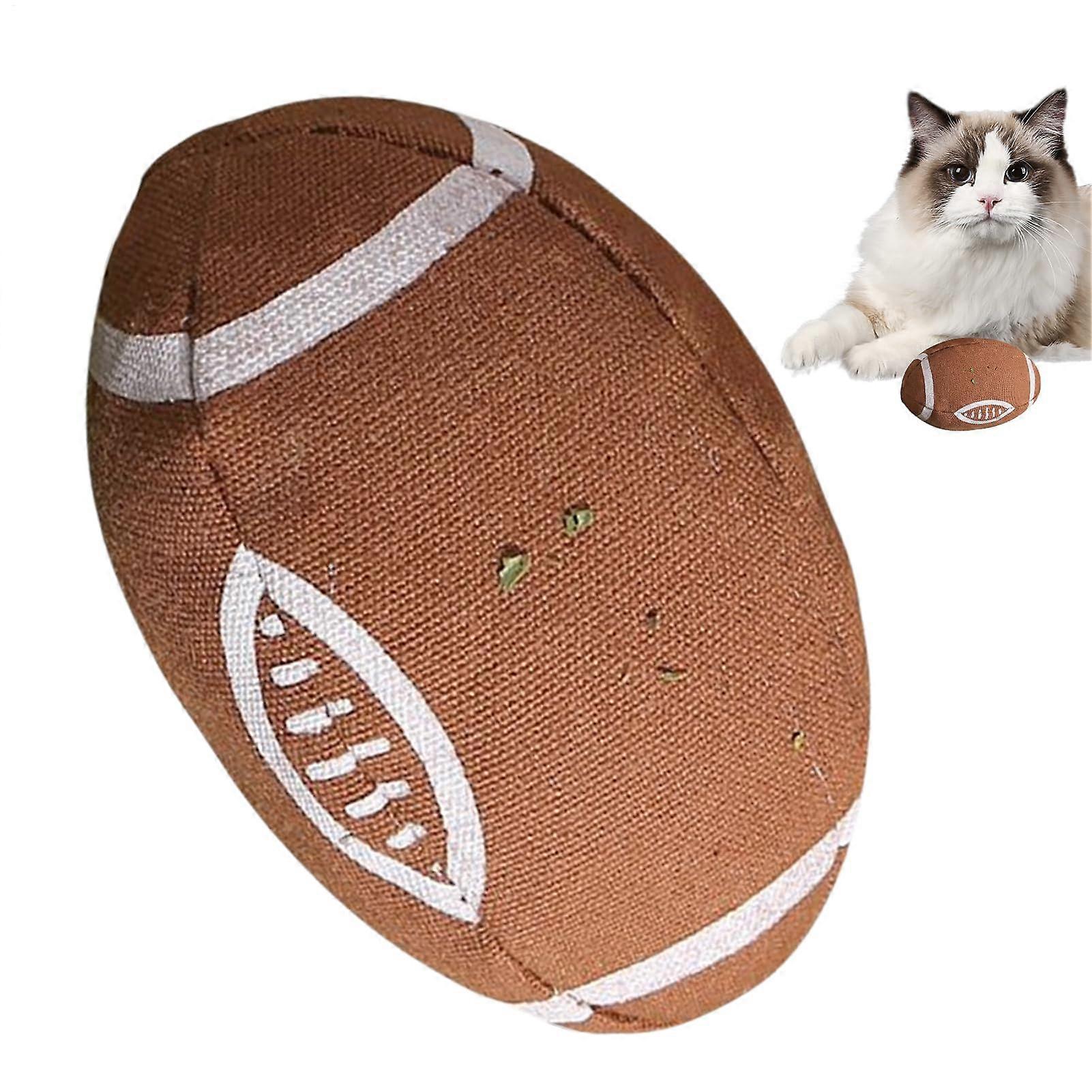 Cat Chew Toy Interactive Cat Toys Colorful Kitten Play Ball Portable Outdoor Travel Enrichment Toy for Lawn and Home