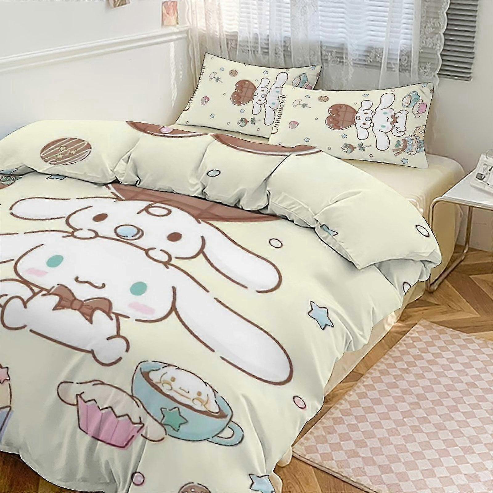 Bedding Set Cute Cartoon Character Duvet Cover Set 3D Printed Comfortable