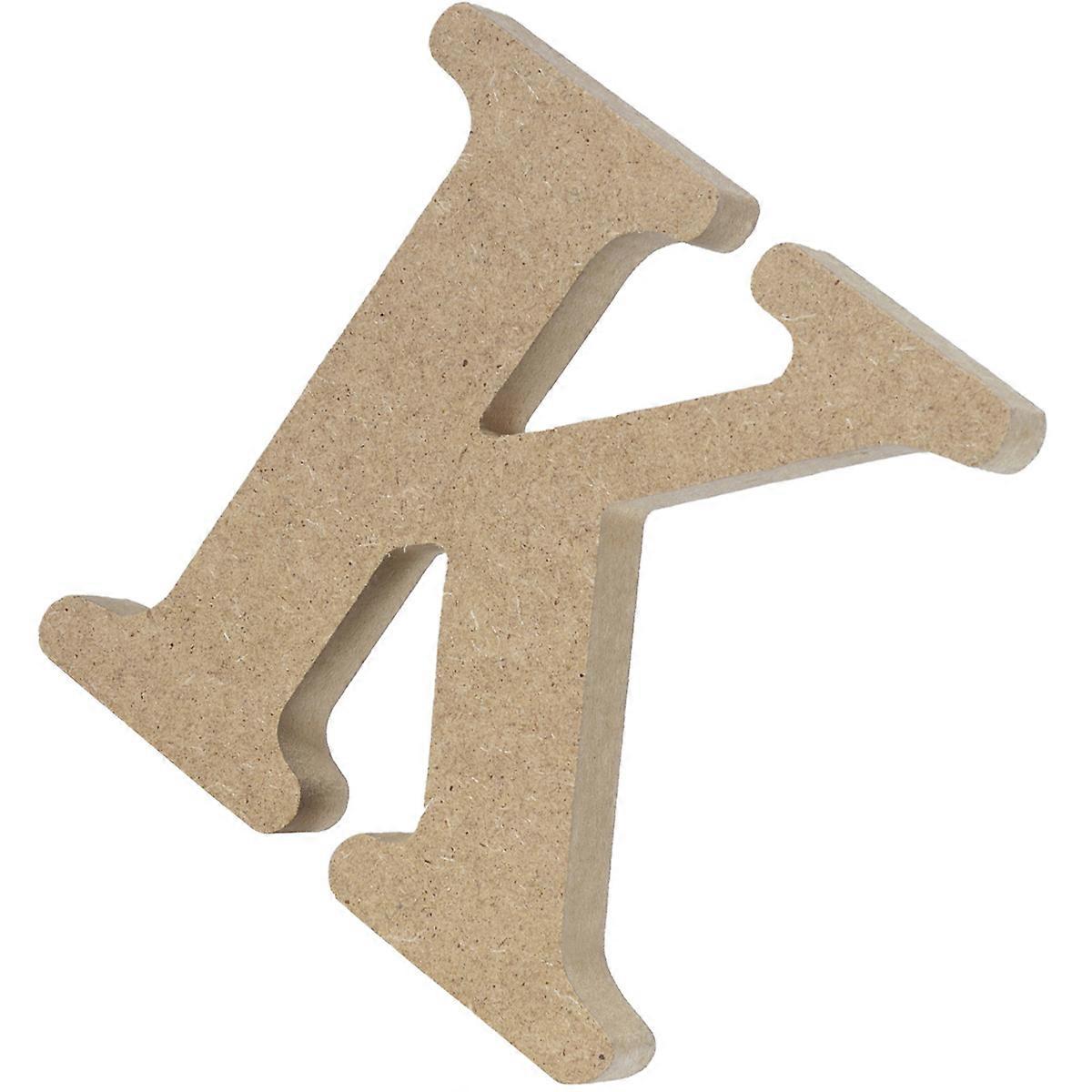 壁の装飾のためのイニシャル木製アルファベットK字型ガーデンデコレーション知的玩具1個