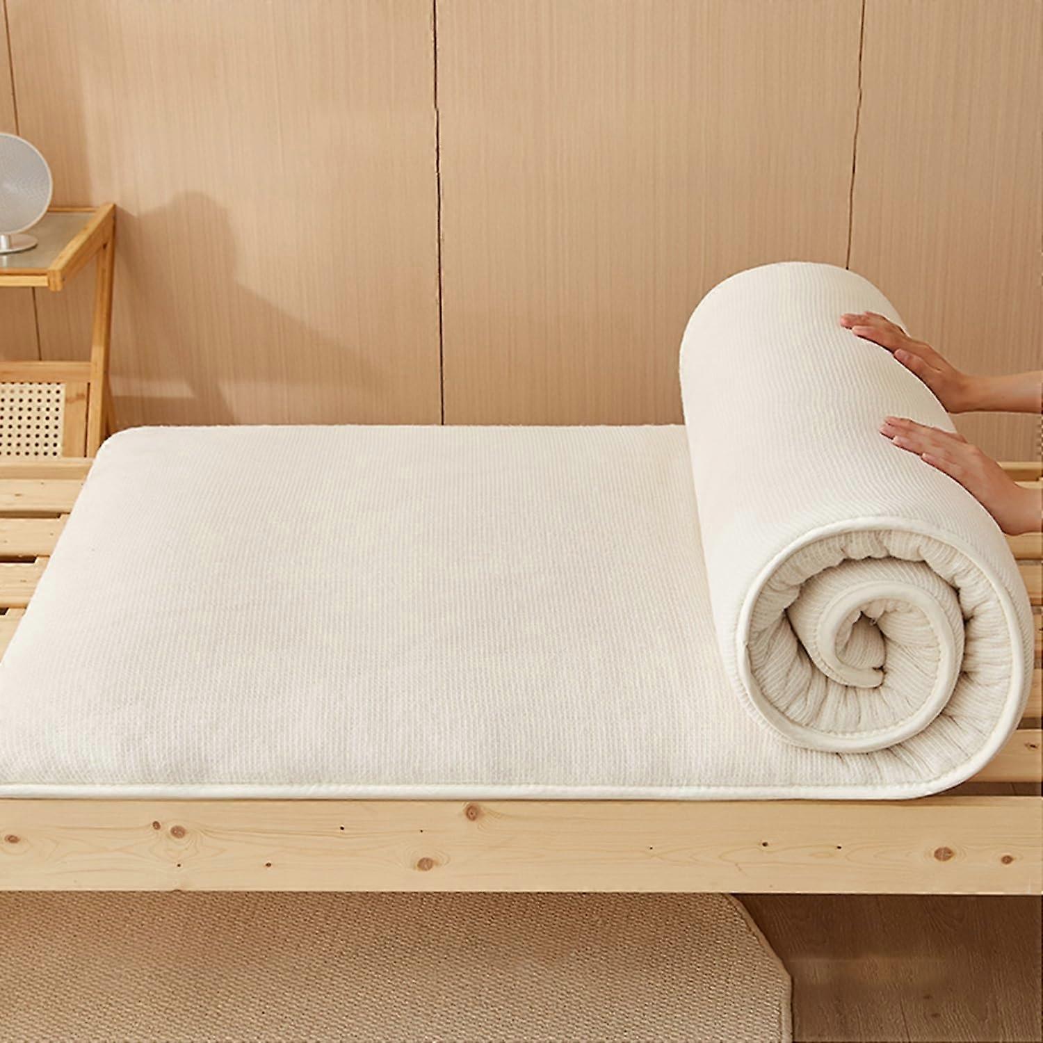Extra Thick Fluffy Floor Futon Mattress, Japanese Foldable Daybed Couch for Double and Single Beds, All Seasons, Soft, Portable Ref: 6117