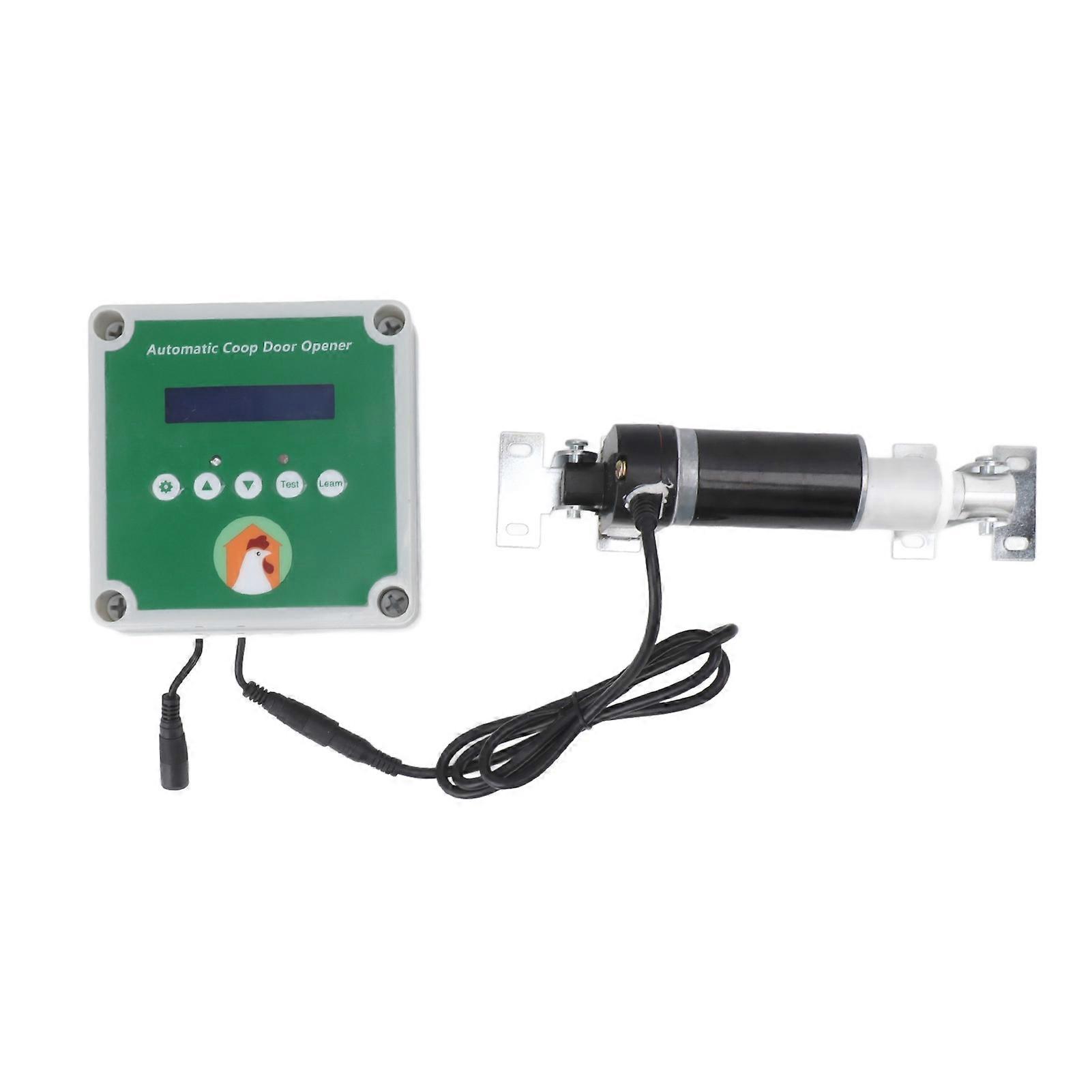 Automatic Chicken Coop Opener Linear Actuators Electric Poultry House Door Motor Kit with Light Sensor Remote Control