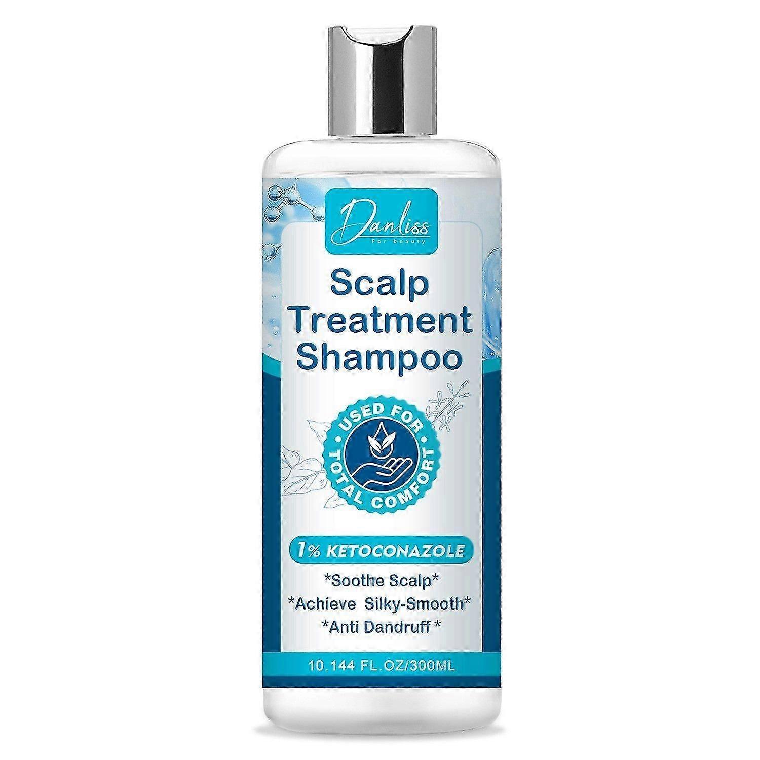 Scalp Treatment Shampoo, Anti Dandruff Shampoo, Scalp Relief Shampoo for Psoriasis, Folliculitis & Seborrheic Dermatitis, Hydrates & Soothes Itchy Sca