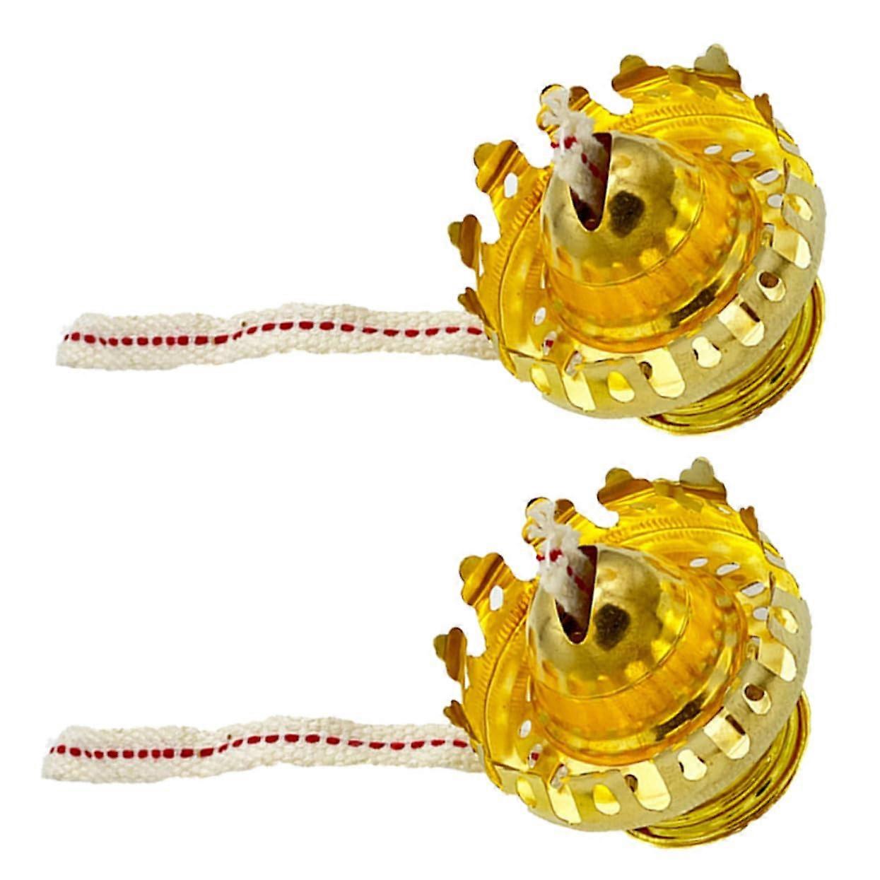 Oil Lamp Wick Holders - 2-Pack Replacement Parts for Vintage Oil Lanterns and Kerosene Lamps, Durable and Compatible