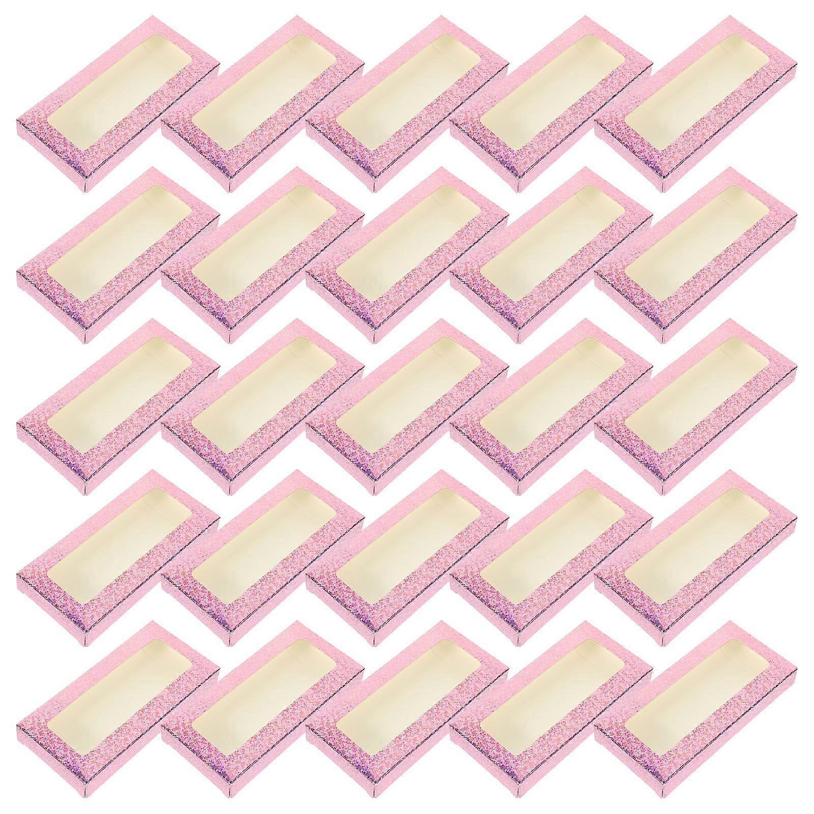 25Pcs Delicate False Eyelash Packing Boxes Colorful Lash Cases Manicure Boxes