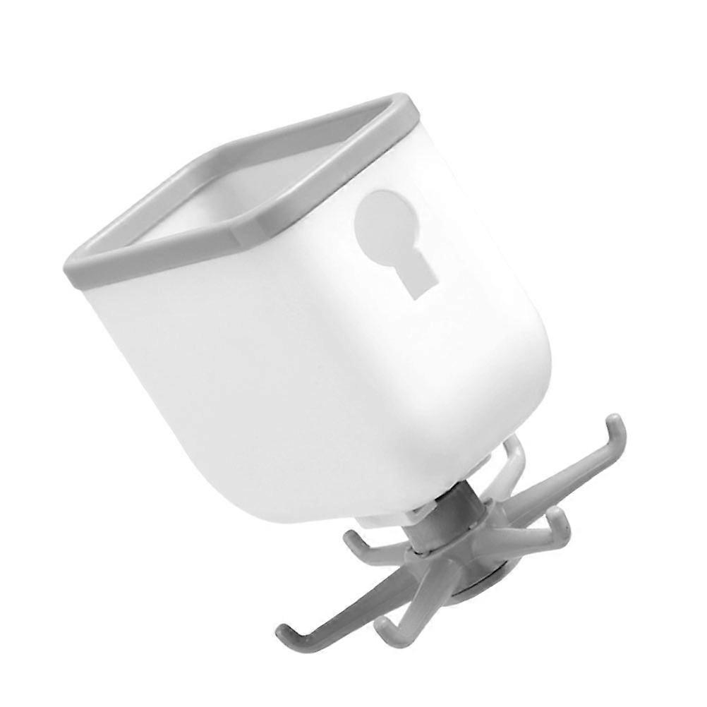 Plastic Storage Box with Strengthened Hooks for Home Use Grey Rotating and Stretchable 1Pc