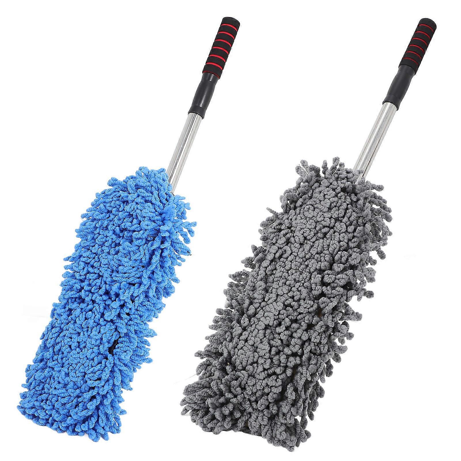 Telescopic Car Duster Brush with Extendable Handle, High Dust Removal Efficiency, Lightweight & Durable Design for Car and Household Use