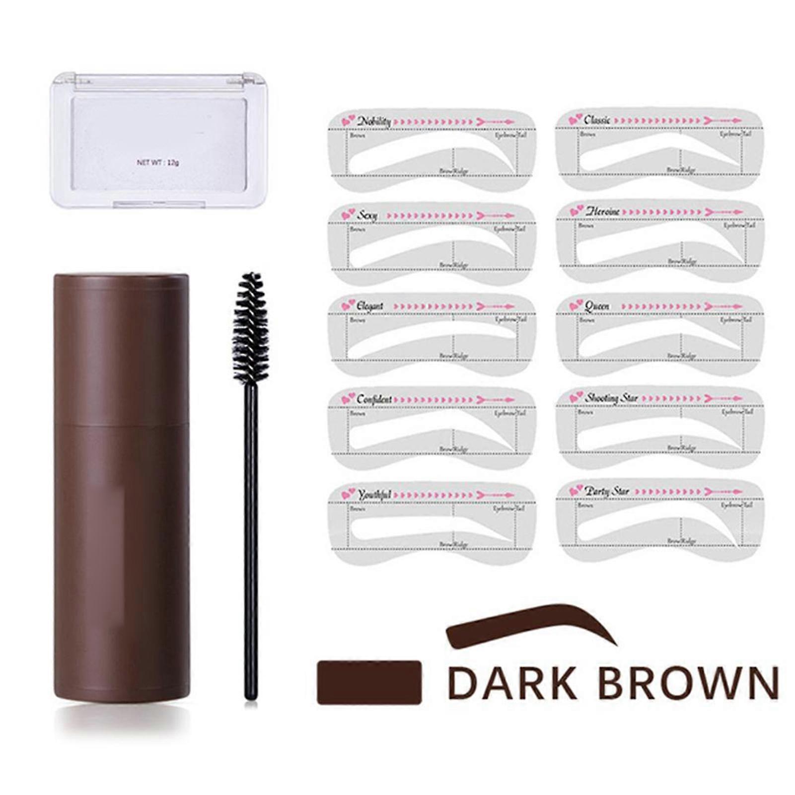 Eyebrow Stamp Shaping Kit Brow Styling Cream Sweat Resistance Eyebrow Stamp Kit for Women Make Up Cosmetic Set