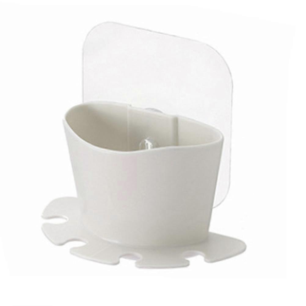 粘着性歯ブラシホルダーバスルーム使用12x12x5cm壁掛け収納ランダムカラー1セット