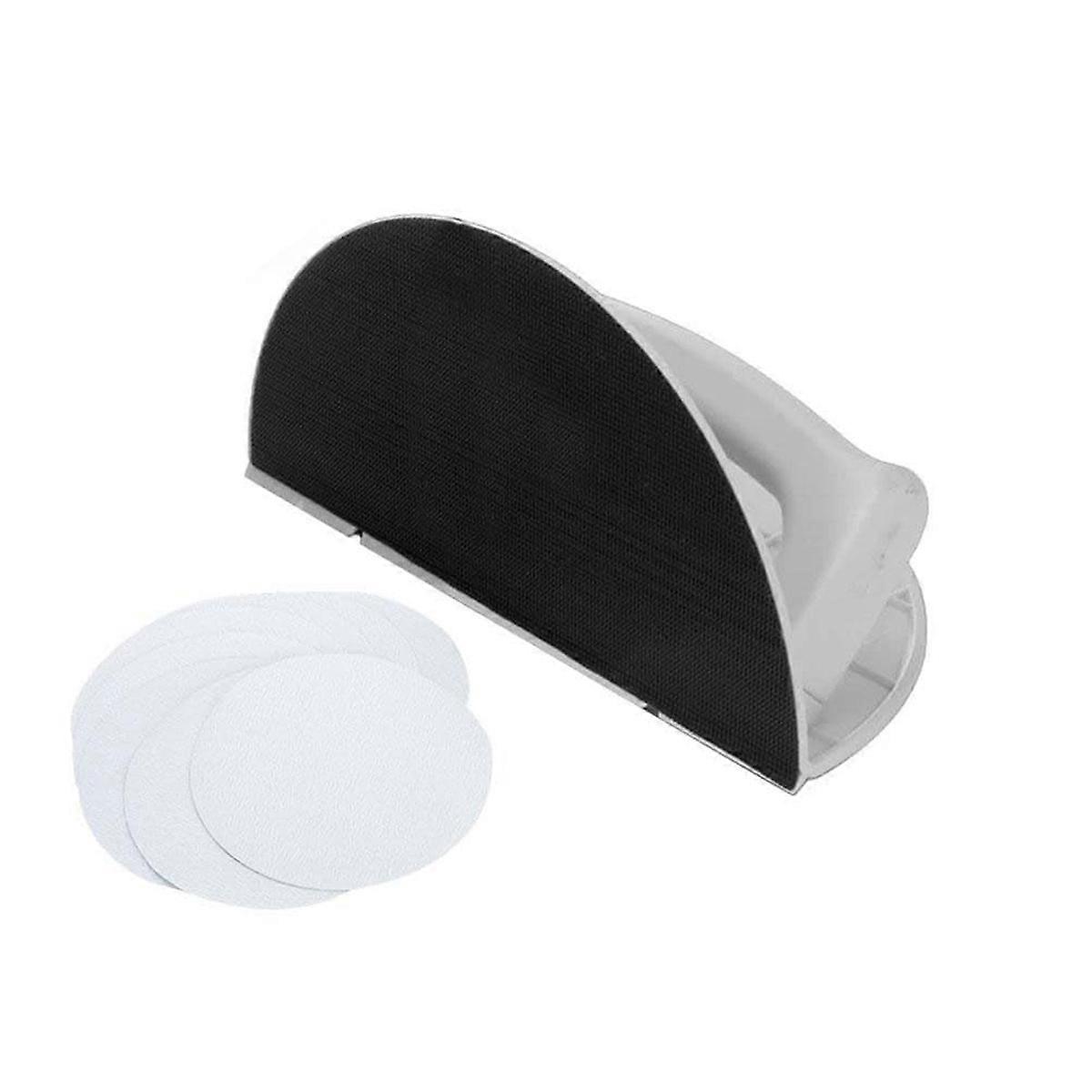 Drywall Corner Sander Right Angle Half Round Angle Grinding Tool+Sandpaper Hand Sander for Cleaning