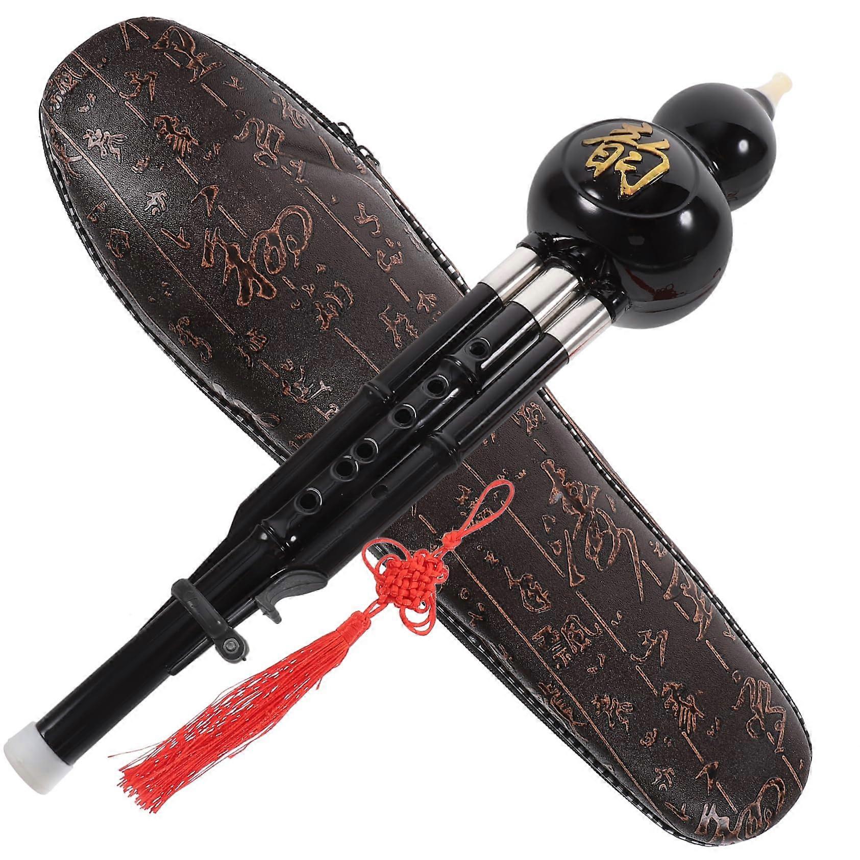 Hulusi C Tune Pumpkin Cutlets Set for Beginners, ABS Ethnic Style Chinese Wind Instrument, Healthy Material