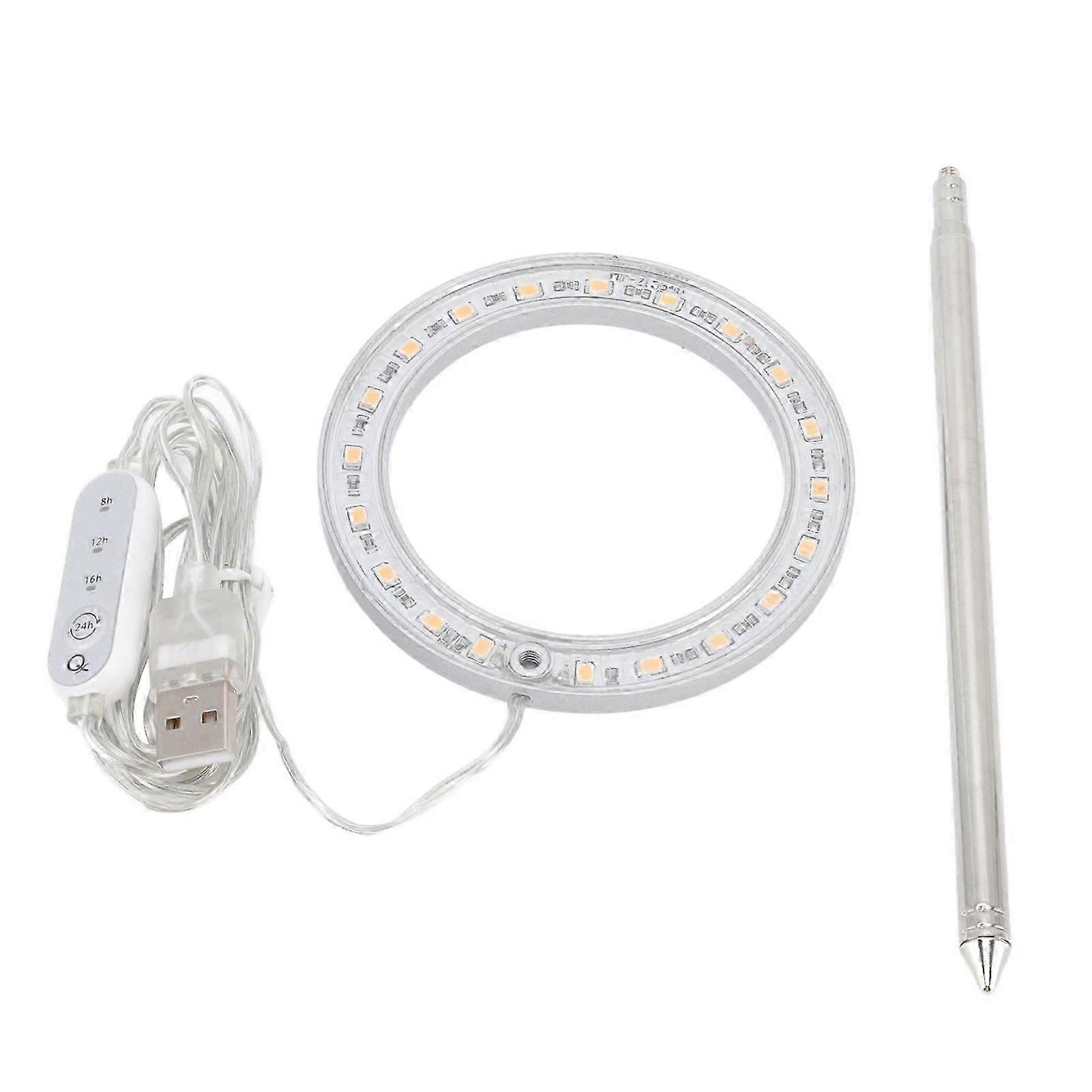 2025 Full Spectrum Grow Light for Indoor Plants, Compact Design for Small Plants Promotes Healthy Growth and Flowering, Auto ON/OFF Timer Ensures