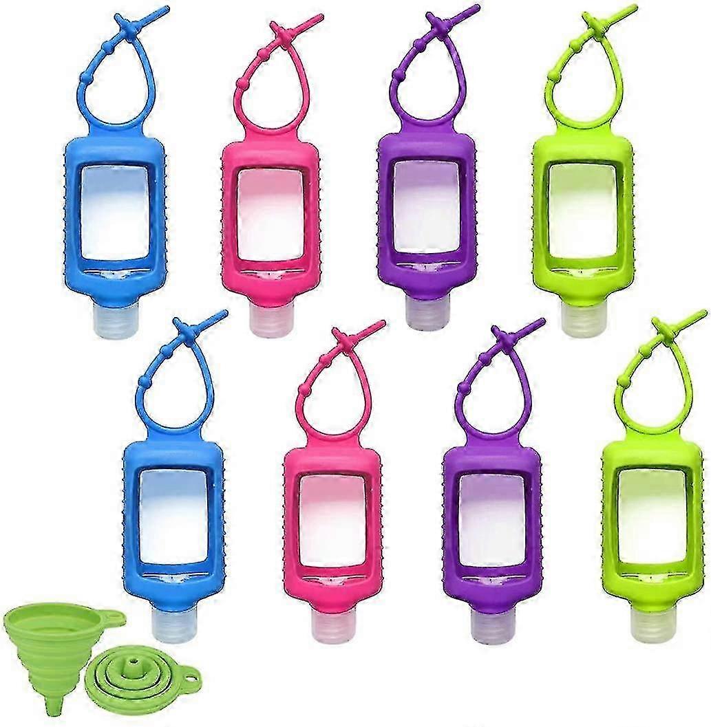 Travel Plastic Clear Pullot Silikonihihalla 8 Pakkaus, Taskukäsi