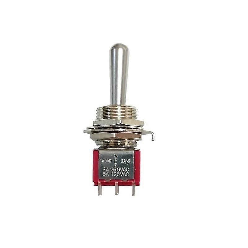 1pcs T80T Large Long Handle 12mm (ON)Off(ON) SPDT 6Pin 3Position MOMOffMOM Toggle Switch 5A125V