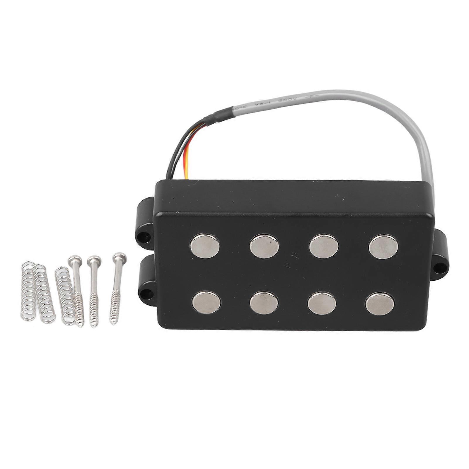 Electric Guitar Double Coil Pickup Open Style 5 String 4 Core Variable Rod Guitar Pickup Part for Bass