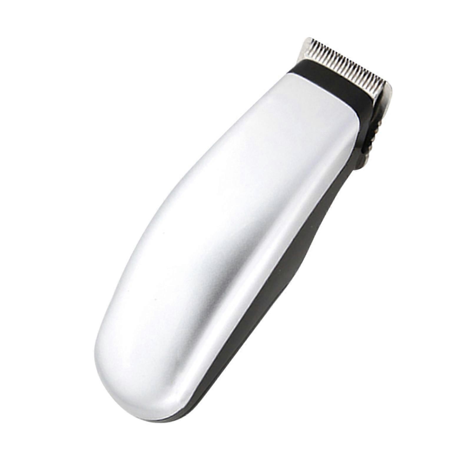 Cordless Electric Clippers for Hair Use with Ergonomic Design and Low Noise Silver Plastic 1 Piece