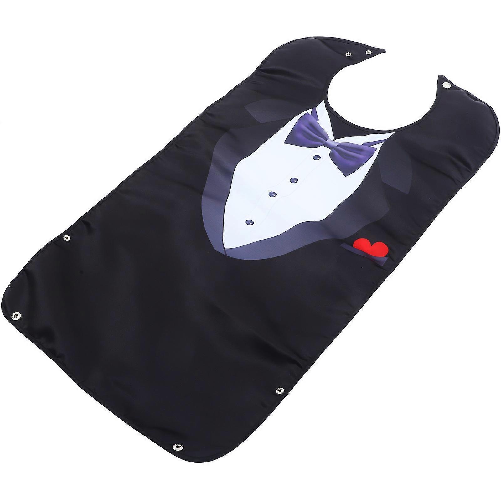 Reusable Adult Bib for Seniors with Durable Printed Design – Easy to Clean Dining Protection for Elderly Men and Women