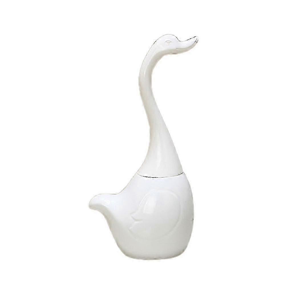 Swan Figurine Shape Decorative Toilet Cleaning Brush For Bathroom Home Hotel