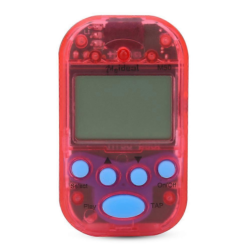 Mini Digital Beat Tap M50 Tempo Metronome Clip Musical Instruments (Red)