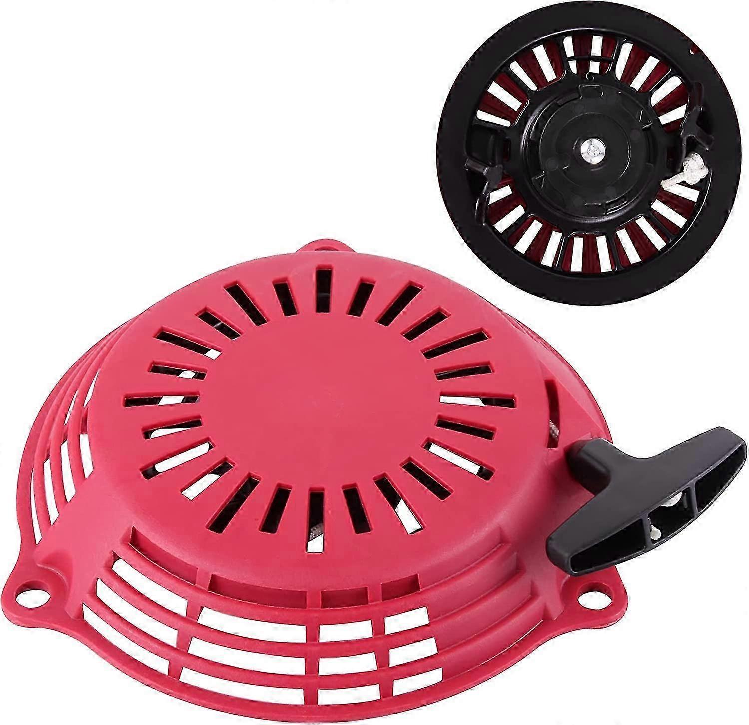 AURA 3 Hole Pull Starter Replacement for GCV160 Motor Lawnmower Red