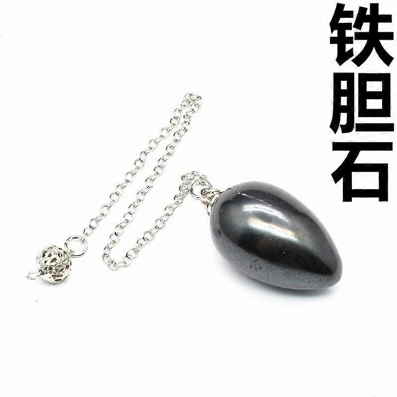 Crystal Pendulum Divination Gemstone Dowsing - Intuition Chakra - Iron gallstone